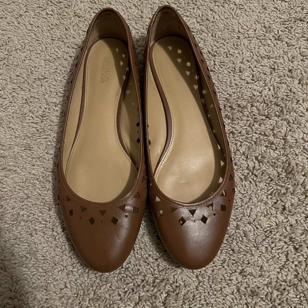 Michael Kors brown flats